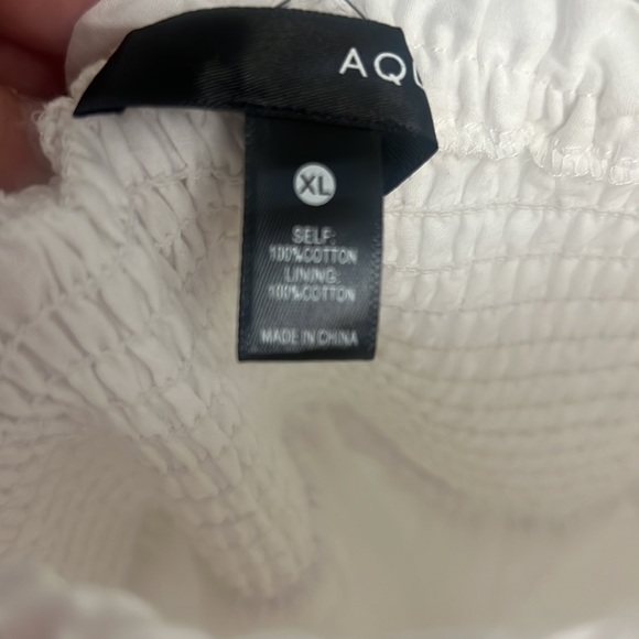 White Aqua Tie Knot Trap Dress - Picture 6 of 10